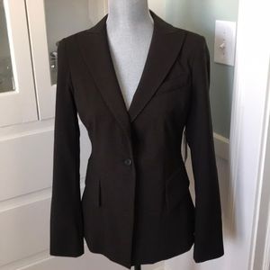 $625 Bill Blass Brown single button Blazer Jacket